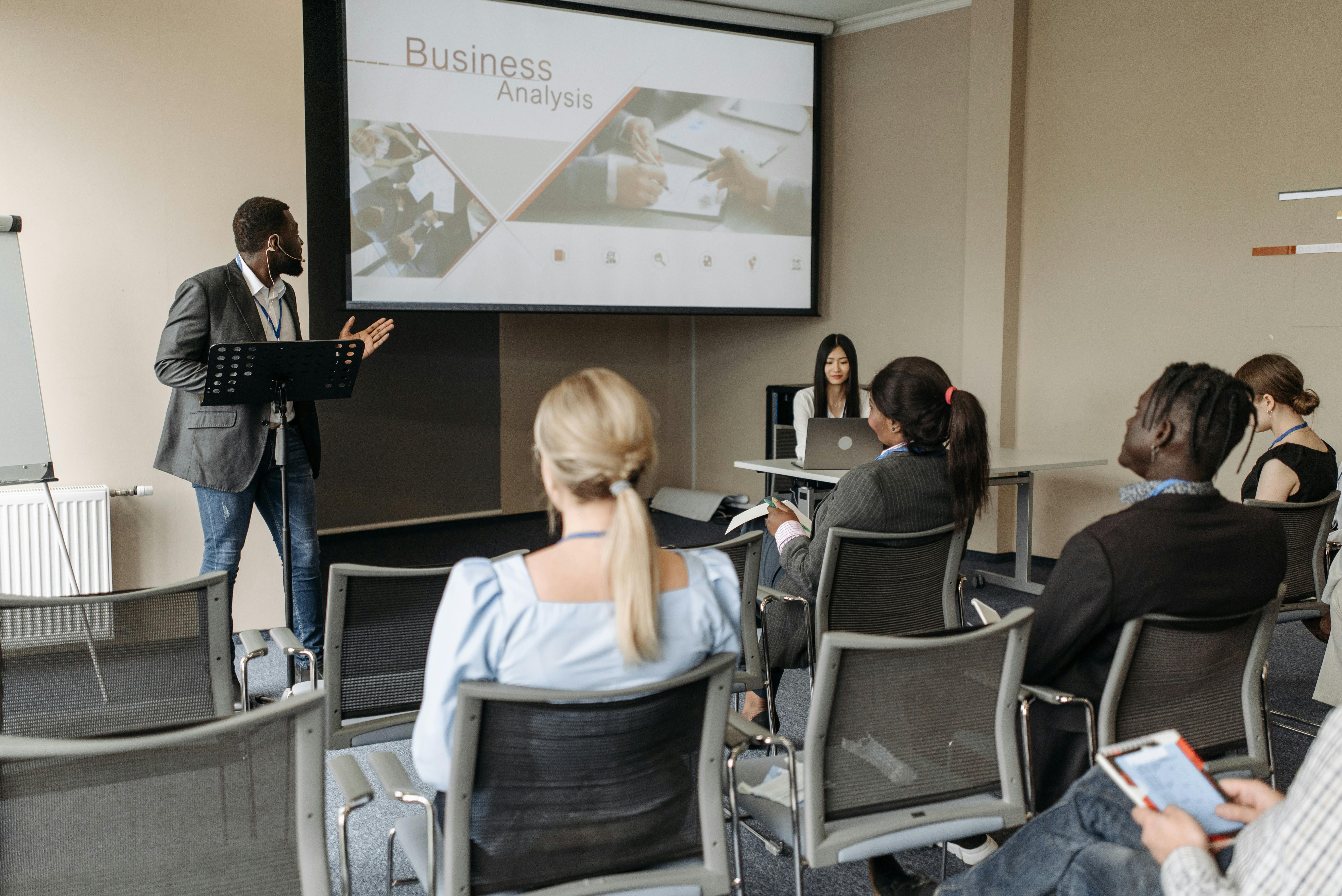 Business professionals in discussion